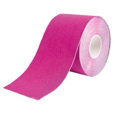 Flowers 花芊 肌肉運動膠帶 肌內效貼布 桃紅色 運動防護 舒適透氣, 1捲, 50mm x 5m