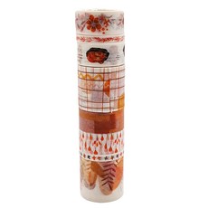 Simno 芯陌 色彩生活紙膠帶 8個, 甜橙, 1組