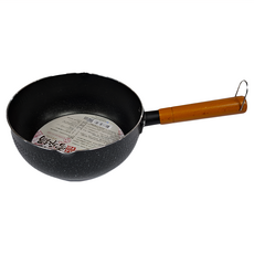 HouseKeeper 妙管家 IH爐適用 黑之森雪平鍋 不沾櫸木柄, 1個, 20cm, HKYH-020