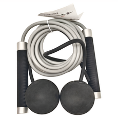 Tumaz 月熊 負重跳繩 + 靜音重力球組 二合一專業跳繩組, 黑色, 1組, 手把(15 x 2.5cm、繩長290cm、無繩球(6 x 33cm)