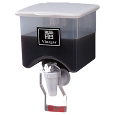 廚房壁掛控量液體調料罐 白色, 1個, 650ml