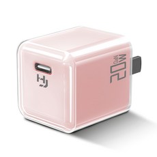 HONG JIN 宏晉 PD快充頭 mini20, 1個, 粉色
