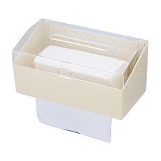 KEYWAY 上下抽取式面紙盒 簡約設計 米色系 桌面壁掛兩用 台灣製造, 1個