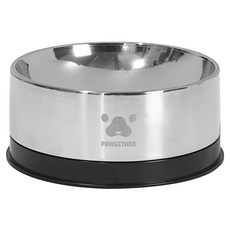 PAWGETHER 寵小到大 不銹鋼餵食碗 (大) 上下可分離雙碗設計 食品級304抗菌不銹鋼材質 850ML / 下330ML, CPG-C044, 1個