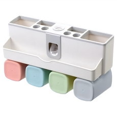 STAR CANDY 北歐多功能牙刷杯架 31.5 x 6 x 17cm, 四口之家, 1組