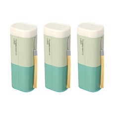 小麥購物 旅行牙刷盒 Y208 126g, 抹茶綠, 3個