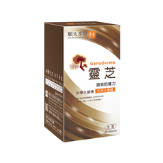 順天本草 靈芝膠囊 60顆, 調節防護力, 科學化提煉, 天然子實體, 0.6g, 1盒