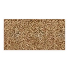 好物良品 藝術系列 大尺寸可剪裁玄關大門絲圈刮泥墊 120 x 60cm, 金色稻穗, 1個