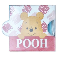 收納王妃 珪藻土拼圖杯墊 QQ維尼, 塗鴉維尼, 1個