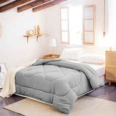 Prawear 巴麗維亞 石墨烯羊毛保暖被 雙人尺寸6x7尺 吸濕排汗 純淨羊毛填充, 210 x 180cm, 灰色