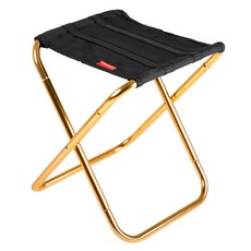 SELPA 戶外折疊椅 M 22 x 24 x 28cm, 黑色 + 金色, 1個