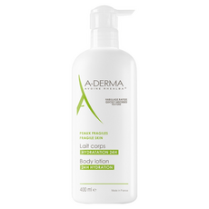 A-DERMA 艾芙美 燕麥超水感保濕乳 400ml 24小時保濕身體乳液 適合脆弱肌膚, 1瓶