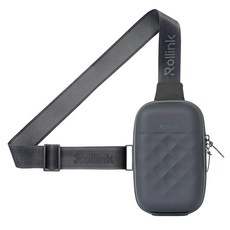 Rollink Mini Bag Go 率性直式多功能旅用硬殼 防水材質 可調式背帶 防盜外殼, 20.8 x 11.9 x 5.8cm, Iron 深灰色