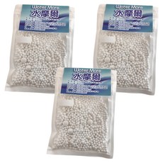 Water More 水摩爾 蓮蓬頭專用亞硫酸鈣替換濾球包 每包55克 日本亞硫酸鈣顆粒+台灣製造能量白珠, 3包, 無香味
