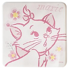 收納王妃 櫻花珪藻土杯墊 方形, 櫻花瑪麗貓, 1個