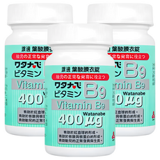 Jen Sheng 人生製藥 維他命B9葉酸膜衣錠, 120錠, 3罐