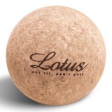 Lotus COZY FITNESS SERIES 頂級軟木筋膜放鬆球 75度 軟木花生球, 棕色, 1顆