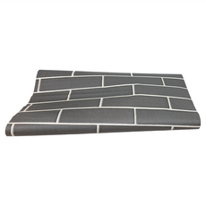 WA Wall Art 仿真立體磚紋 防水自黏壁紙, 黑色文化石