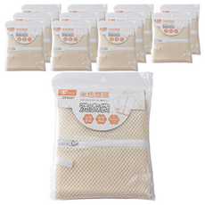 粉彩小兔 雙層洗衣袋 CF8347, 角形 米色, 1組