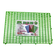 PMU 必美優 排水板, PE聚乙烯材質, 30cm x 45cm x 1.2cm, 通風防潮易排水, 台灣製造 6入, 45 x 30 x 1.2cm, 綠色, 1組