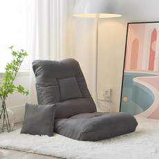 小麥購物 方格吐司懶人沙發椅 獨享款 L1258, 深灰色