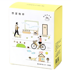 SIMPLEREAL 想望咖啡 快樂茶藝伎特調 掛耳包, 5包, 12g, 1盒