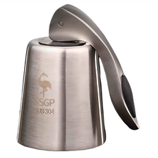 SSGP 三四鋼 餐廚用品 304不銹鋼紅酒塞 葡萄酒保鮮密封塞, D201, 1個