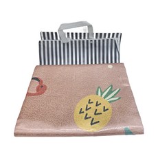 FAmILyLIFE 生活 頂級超涼感高透氣冰絲蓆系列 附枕頭套 2個 + 收納袋 FL-180-F 1550g, 盛夏果實粉, 冰絲蓆 + 枕套組