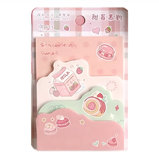 CARD LOVER 信的戀人 便簽紙 甜甜草莓園, 甜莓慕斯, 2組, 100張