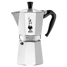 BIALeTTI 拜雷提 經典摩卡壺 義式濃縮/露營咖啡壺 MOKA 9杯份 420ml, 銀色, 1個