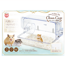 MARUKAN 鼠鼠樂園 附小窗戶及水瓶, 透明, 1個