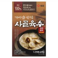 Sempio 膳府 鐵鍋牛骨高湯 6入, 72ml, 1盒