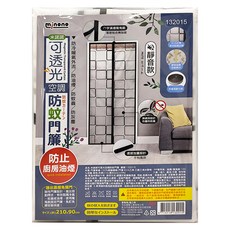 minono 米諾諾 可透光空調防蚊門簾, 花朵/方格 隨機出貨, 1個