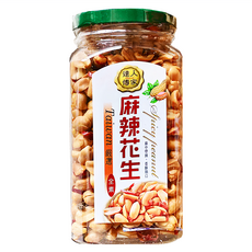 達人傳家 麻辣花生, 台灣嚴選, 250g, 1罐