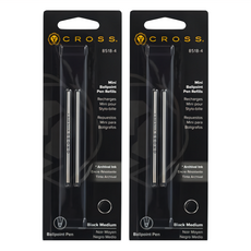 CROSS 高仕 Mini Ballpoint Pen 筆芯, 黑色 Medium, 1組