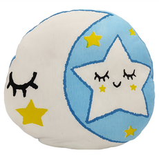 DPILLOW 星星月亮抱枕, 1個, 白色