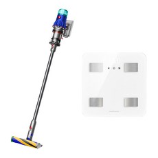 dyson 戴森 V12 Detect Slim Fluffy 輕量智慧無線吸塵器 SV46 + MEDISANA 多功能體脂計 (款式隨機, 銀灰色)
