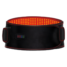 Smart Bearing 智慧魔力 至尊款充電式紅光熱敷震動按摩無線彈力鬆緊護腰帶 三檔電動按摩, 可調溫控, 定時調控, 黑色