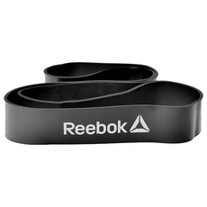 Reebok 高彈性訓練阻力帶 34kg阻力 乳膠製成, 208 x 6.35 x 0.5cm, 深灰色, 1條