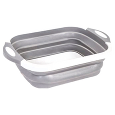 捷華 折疊瀝水砧板 灰色 PP/TPR材質, 40 x 30 x 14cm, 1個