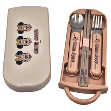 Skater 3合1餐具組 復古, 筷子 + 湯匙 + 叉子, 米奇, 1組