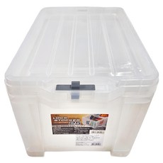 JEJ ASTAGE 鎖扣可疊收納盒 13L LS-25C, 透明色, 1個