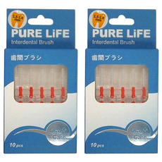 PuRE LiFE 寶淨 纖柔護齒可替換牙間刷毛 1.3-1.4mm 10入, 2組