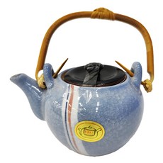 茶壺-日本製 含蓋寬 13.5cm/含嘴高 17.5cm 滿水容量 400mL 陶瓷材質, 三彩開片, 1個