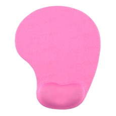 FANCY LIFE 純色護腕滑鼠墊 粉色 舒適護腕設計 簡約時尚, 1個