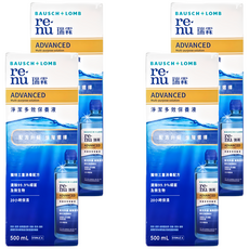 BAUSCH LOMB 博士倫 瑞霖 淨潔多效保養液, 500ml, 4瓶