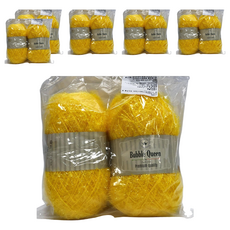 brandyarn Bubble Queen系列 菜瓜布線 90g, 黃色, 6捲