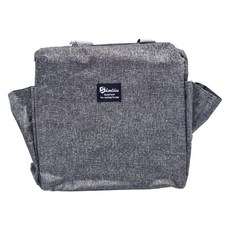 FANCY LIFE 加厚隔絕離子面料 大容量設計 雙口袋便當保溫包, FANCY LIFE 手提保溫包, 灰色, 1個