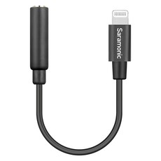 Saramonic 楓笛 3.5mm TRRS 轉 Lightning 音頻轉接線, 適用於 iPhone, iPad 和 iPod, SR-C2002, 1條