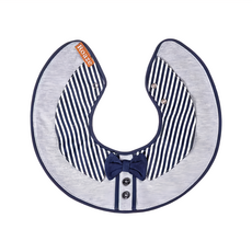 柔仕 圍兜 嬰兒圍兜 3~24個月, 小紳士 灰色, 1件, 1件